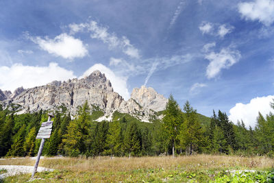 Scenic view of mountain against sky