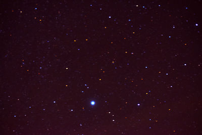 Low angle view of stars in sky