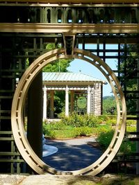 View of building in garden