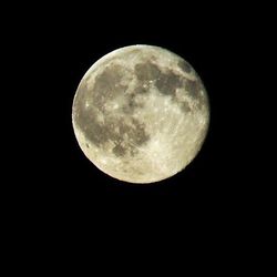 Low angle view of moon in sky