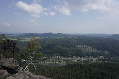 Scenic view of landscape against sky