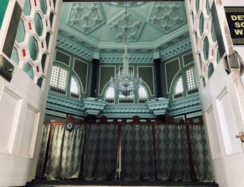 Low angle view of ceiling of building