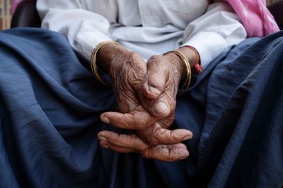 Close-up of senior woman 