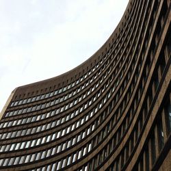 Low angle view of modern building against sky