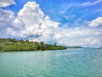 Scenic view of sea against sky