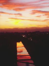 Scenic view of sky at sunset