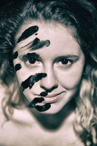 Close-up portrait of young woman