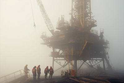 Low angle view of ship