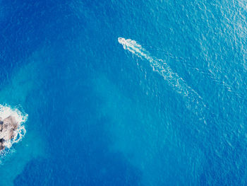 High angle view of swimming pool