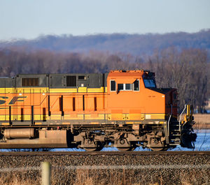 Train on railroad track