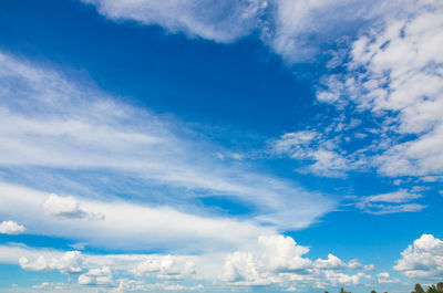 Low angle view of clouds in sky