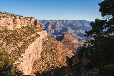 Panoramic view of rock formations