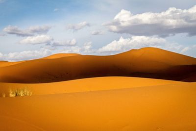 Scenic view of desert against sky