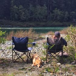 People sitting on chair