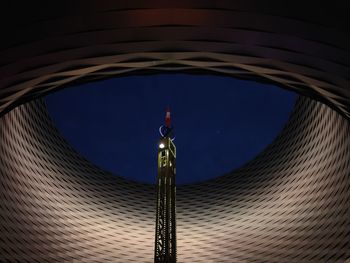 Low angle view of eiffel tower