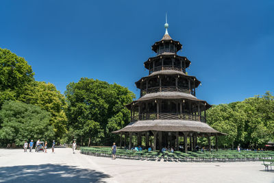 View of building against blue sky