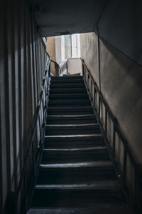 Low angle view of staircase in building