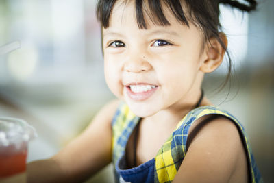 Close-up of young woman