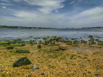 Scenic view of sea against sky