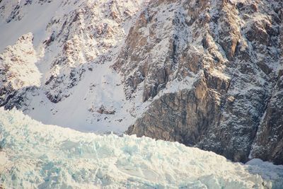 Scenic view of snowcapped mountains