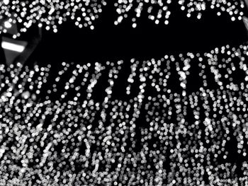 Defocused image of illuminated lights