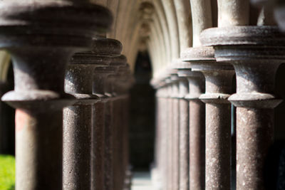 Colonnade in temple