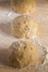 Close-up of bread on table