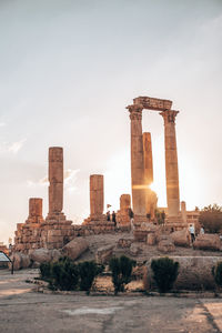 Old ruins against clear sky