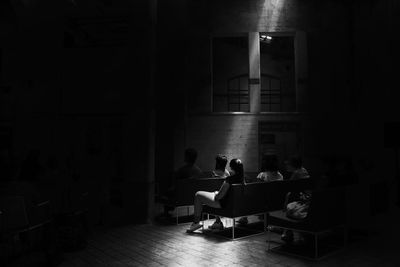 Man sitting on chair