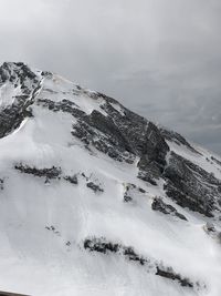 Snow covered mountain against sky