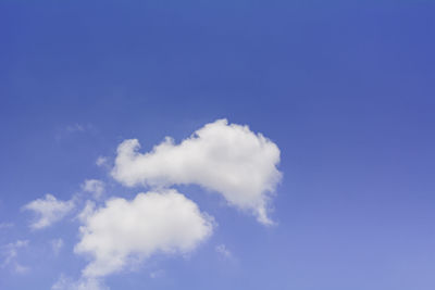 Low angle view of clouds in blue sky