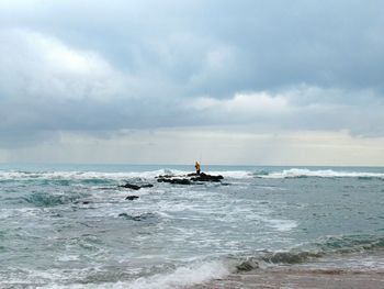 Scenic view of sea against sky