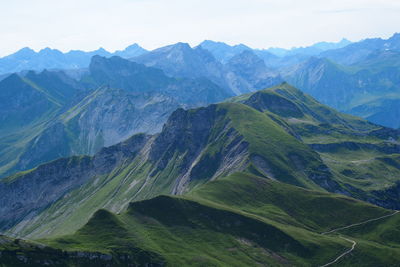 Scenic view of mountains