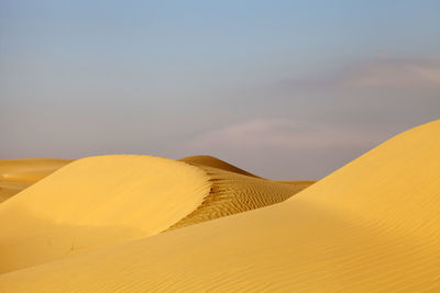 Scenic view of desert against sky