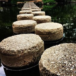 Stack of stones in water