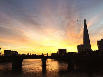 Sunset over river