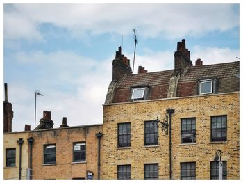 Low angle view of buildings against sky