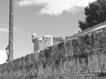 Low angle view of building against sky