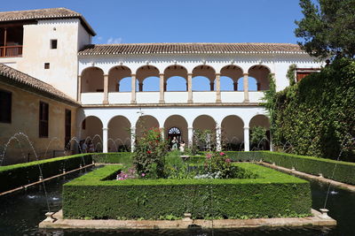 View of historic building against clear sky