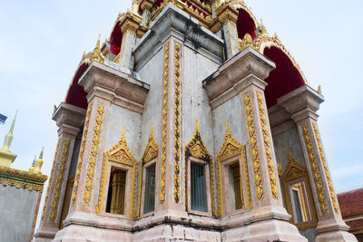 Low angle view of historic building against sky