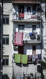 Clothes drying in balcony