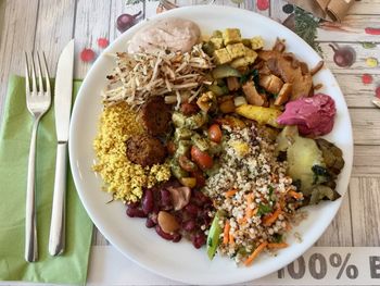 Close-up of food in plate