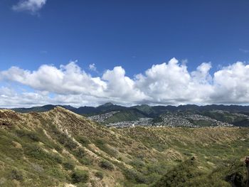 Scenic view of landscape against sky