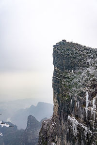 Rock formations against sky