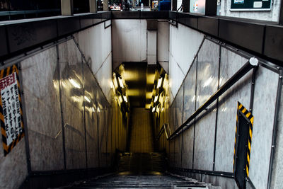 Illuminated lights in building