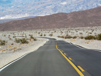 Road passing through a desert