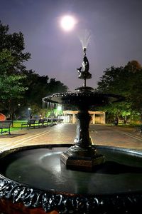 City street at night