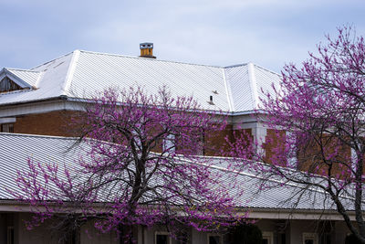 Low angle view of building against clear sky