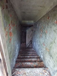 Empty corridor of building