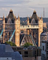 Buildings in city against sky